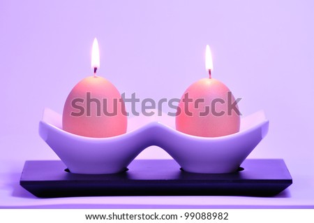 easter candles made from real eggs