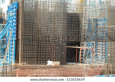 MINSK, BELARUS-AUGUST 5, 2013: the construction of the hotel building Renaissance in the center of Minsk.