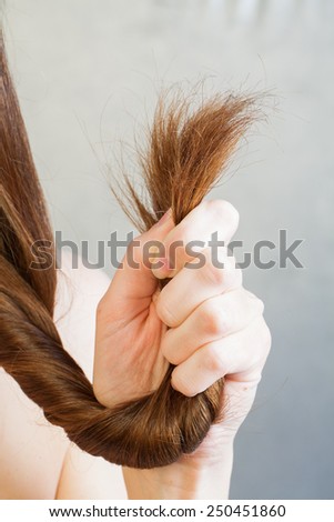 female ends of long hair care problems