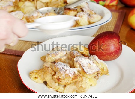 Czech food- apple pie and coo hand