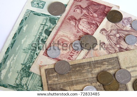 Czech old paper money