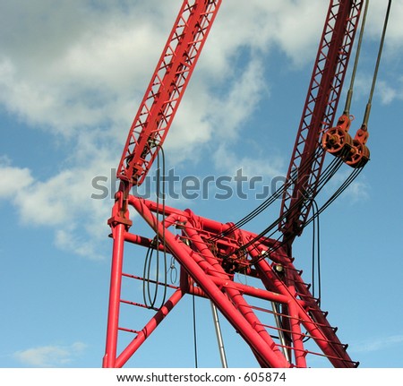 red crane