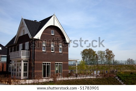 a new stand alone dutch  house