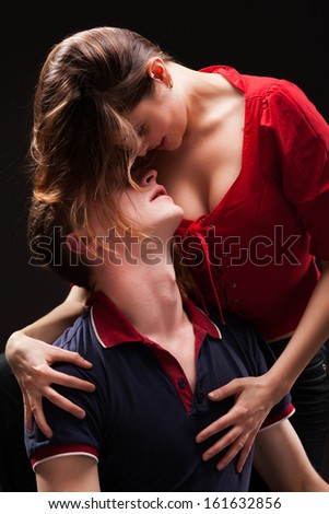 Portrait of a passionate couple
