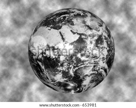 Black And White Globe Images. stock photo : lack and white