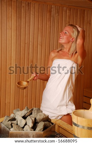 sauna girl