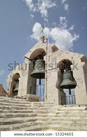 Church-bells of a historic church in Croatia