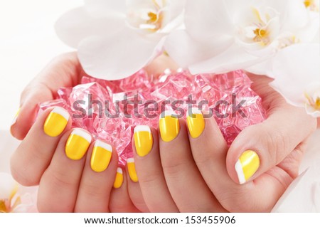 Manicure Nail Paint Yellow Color