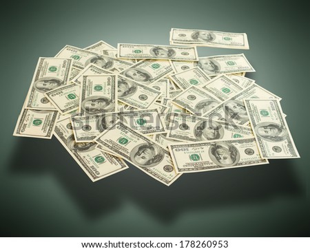 Money cash dollars. Concept of time is money. Isolated, space for text