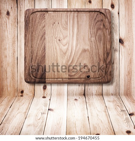 Wood texture background. Wooden kitchen cutting board close up. Empty wooden table background for product montage. Product pages for installation recipe books menu