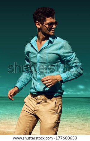 Man on the beach