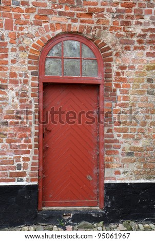 Door At The Old Manor House. From Gammel Estrup, The Jutland Manor House Museum, Denmark