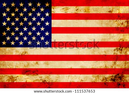 american flag vintage
