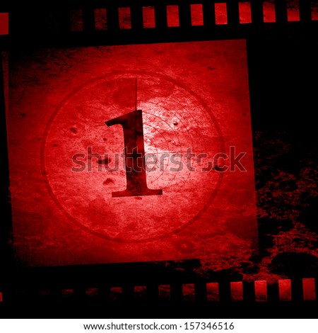 countdown to the movies on a red background