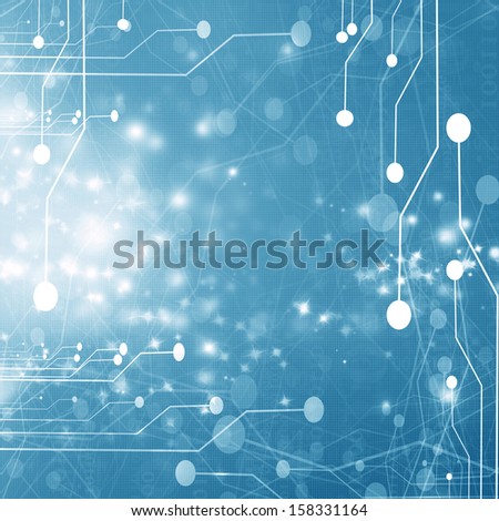 dark blue background with some technology elements on it