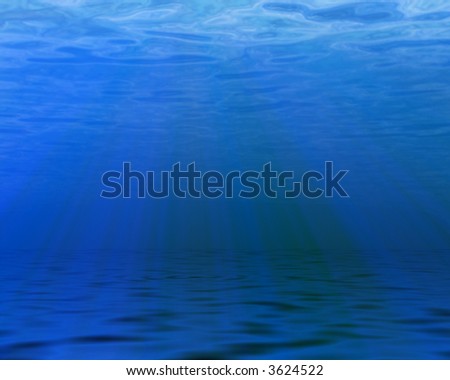 Ocean floor and surface