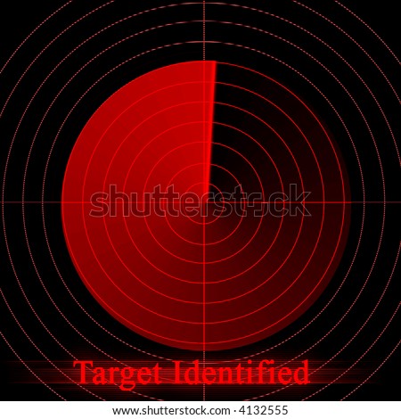 Red alert on radar screen
