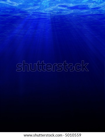Deep blue underwater