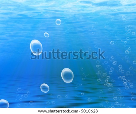 Ocean floor and surface