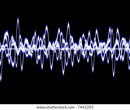 Visual representation of a soundwave