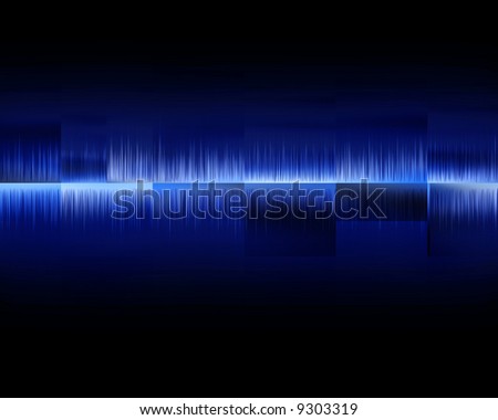 Visual representation of an audio wave