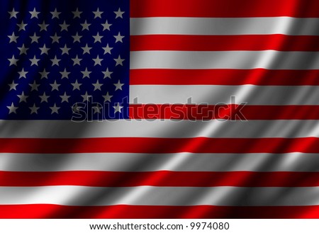 american flag waving in the wind. american flag waving in wind.