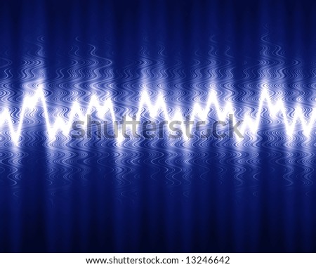 Visual representation of an audio wave