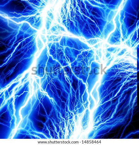 lightning flash on a dark background
