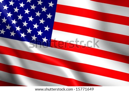 american flag waving in wind. american flag waving in wind.