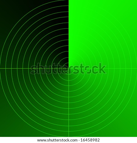 Green Screen Background on Green Radar Screen On A Black Background Stock Photo 16458982