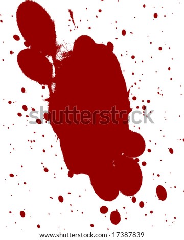 blood splatter black background. stock photo : red lood