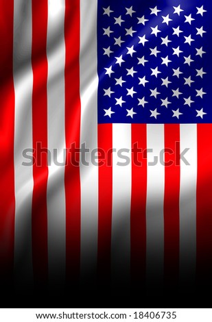 american flag waving in the wind. stock photo : American flag