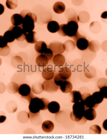 red blood cells on a soft background