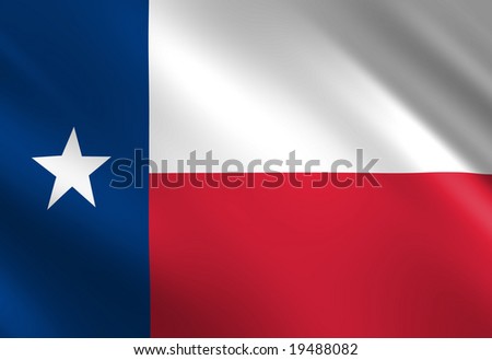 texas flag waving. stock photo : Texan flag waving in the wind