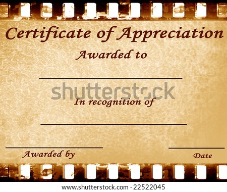 Sample Appreciation Certificate