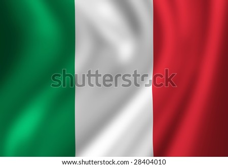 Italian Flag Waving