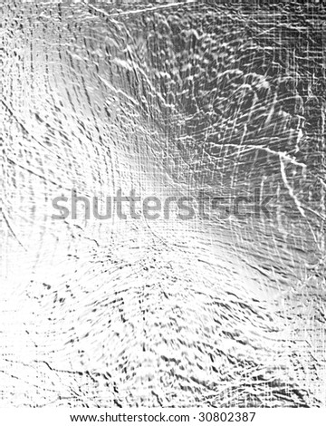 tin foil texture with some reflected light on it