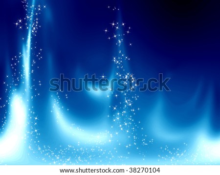 gas flame on a bright blue background