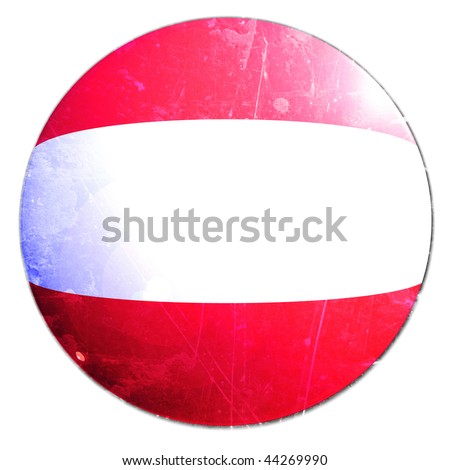 austrian flag on a solid white background