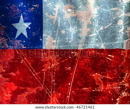 stock photo : Chilean flag