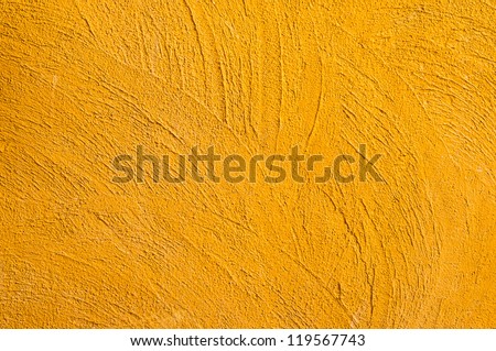 Yellow cement wall texture.