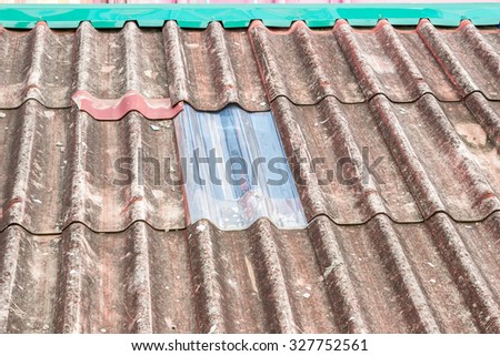 corrugated sheet roofing with roof lights