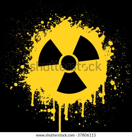 radioactive wallpaper. stock vector : radioactive