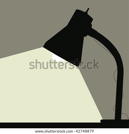 desk lamp icon. stock vector : desk lamp