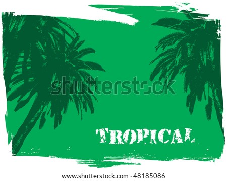 tropical wallpaper. stock vector : tropical wallpaper