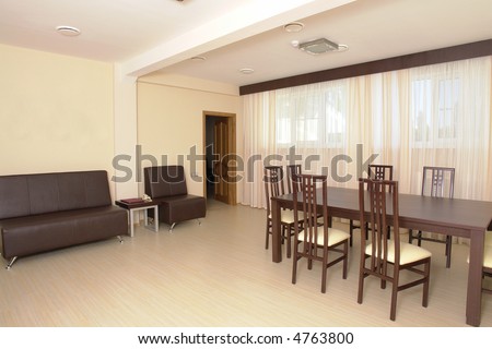 Small business meeting room in modern hotel