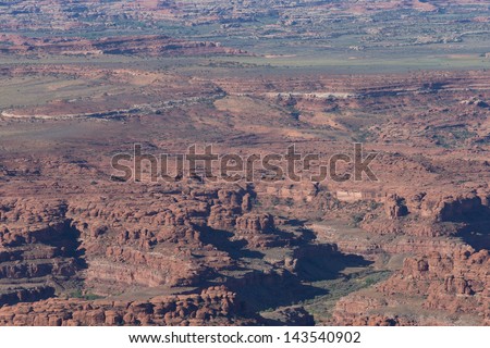 Needles overlook at Canyon lands National Park