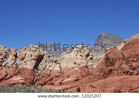 Beautiful Red Rock Mountains in Red Rock Canyon