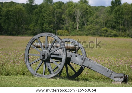 A Revolutionary War cannon at the Saratoga National Historical Park