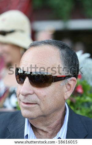 SARATOGA SPRINGS - September 1:  Vineyard Haven Trainer Robert Frankel in the Winners Circle after the Hopeful Stakes on September 1, 2008 in Saratoga Springs, NY.